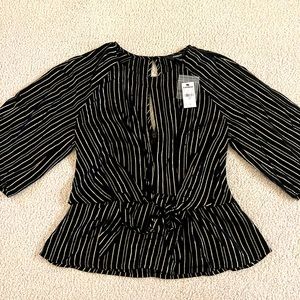 Black and Gold Blouse